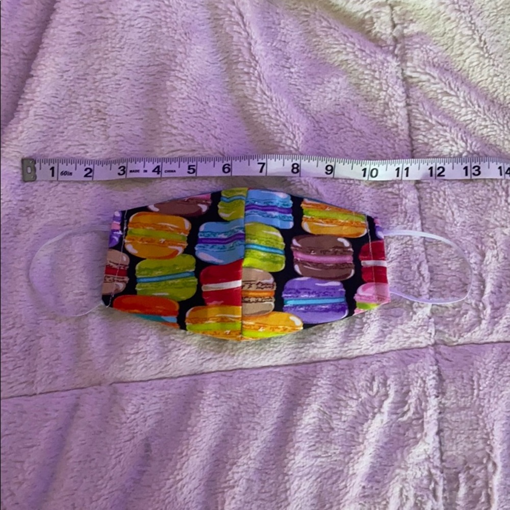 hand crafted macaron mask